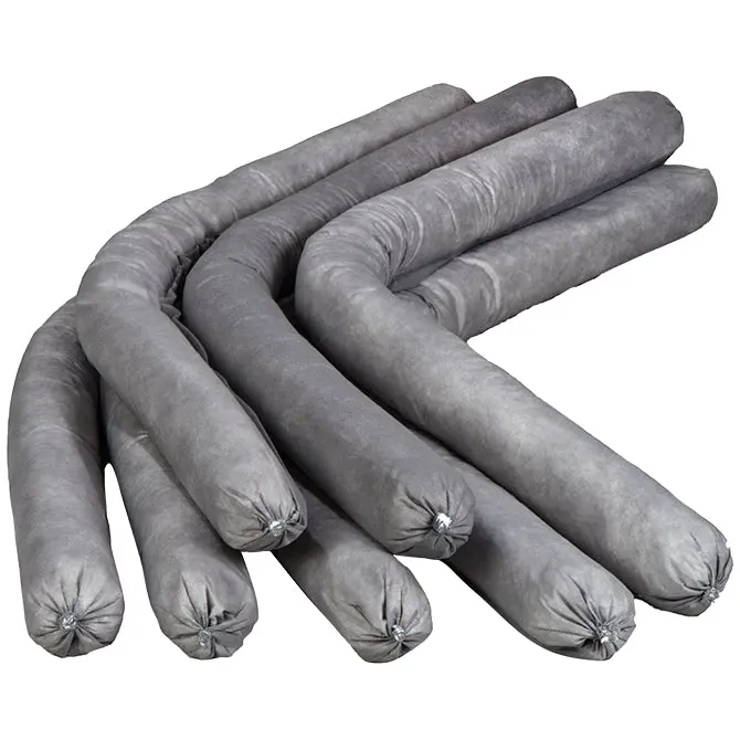 Industrial Oil Spill Absorbent Socks – 3" X 4' Oil, Diesel, Fuel & Hydrocarbon Spill Containment Socks – Water-Repellent, Heavy-Duty, High-Absorption Spill Control Socks – 100-Pack For Automotive & Industrial Use 1
