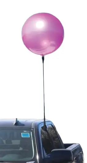 Reusable Balloon Window Mount Kit For Balloons Display - Car Window Mount Kit With 32" Balloon Stem, Window Mount, Adapter Cup, No Base Required (Balloons Sold Separately) 1
