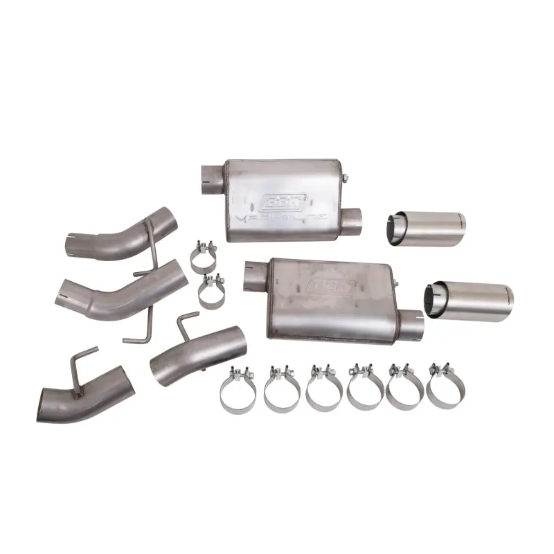Bbk 2010-2015 Chevrolet Camaro Vari-Tune Axle Back Exhaust Kit With Adjustable Mufflers 2.75In Pipe 4In Tips 1