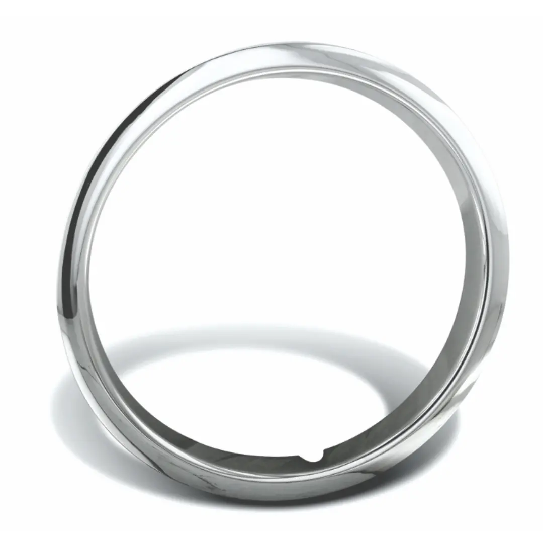 1970-1975 Camaro & 1977-1981 Camaro Z-28 15" Chrome Plated Stainless Trim Ring (Chevy 5 Spoke) Set Of 4 1