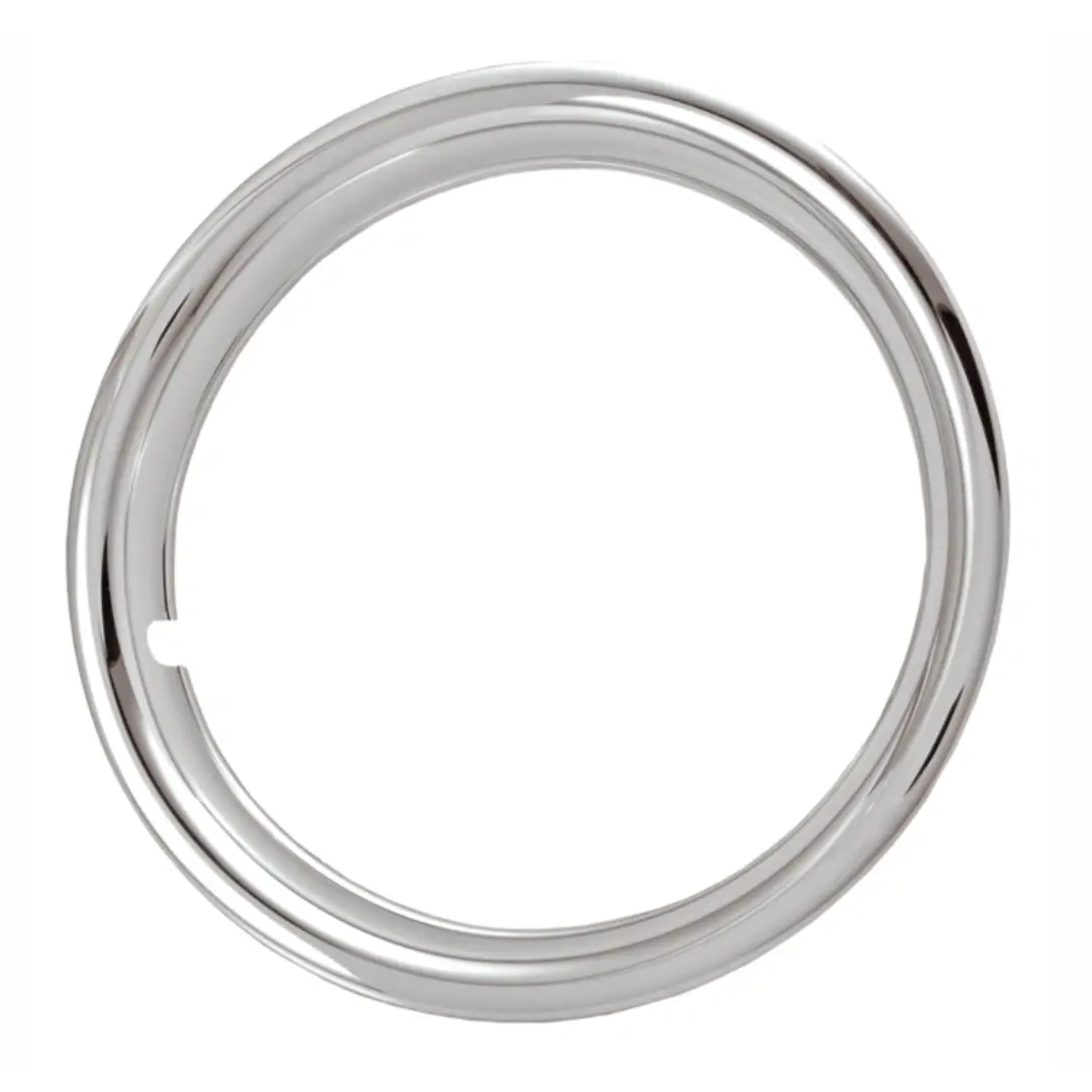 16" Chrome Plated Stainless Steel Trim Ring Set Of 4 1