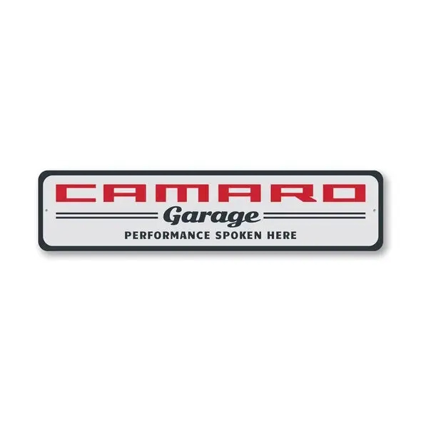Camaro Garage - Aluminum Sign 1