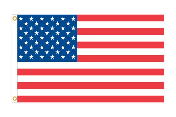 American Flag For Automotive Display – Premium Nylon Or Economy Ultra-Knit Printed Flags – Multiple Sizes Available (5'×3', 6'×4', 8'×5') – 2 Brass Grommets – Made In Usa 1