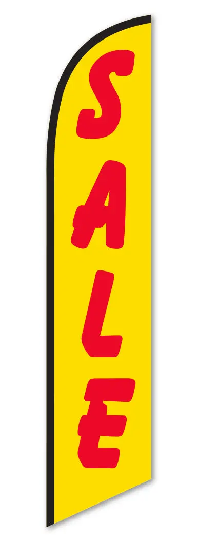 Premium 12Ft Swooper Flags For Car Dealerships - (12' X 2' 4") One Side Printed Banners - Weather-Resistant, Windless Design - Ideal For Events, Outdoor Branding 1