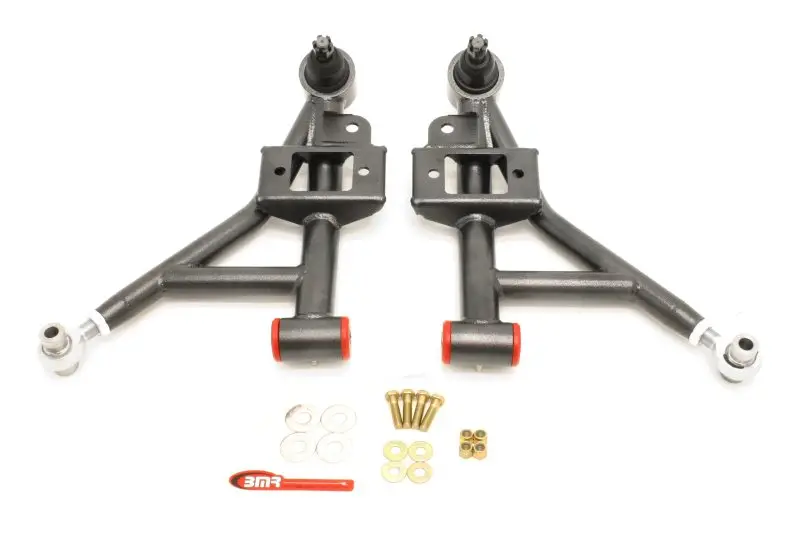 Bmr Suspension 1993-2002 Chevrolet Camaro 4Th Gen Bmr F-Body Adj. Lower A-Arms Poly Rod End Combo Black Hammertone 1