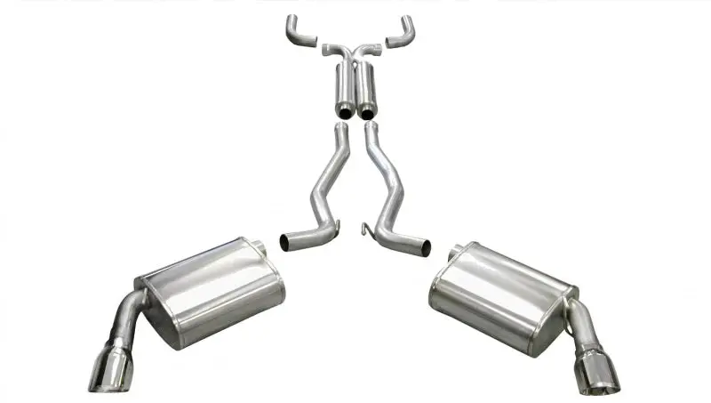 Corsa 2010-2015 Chevrolet Camaro Convertible Rs 3.6L V6 Polished Sport Cat-Back + Xo Exhaust 1