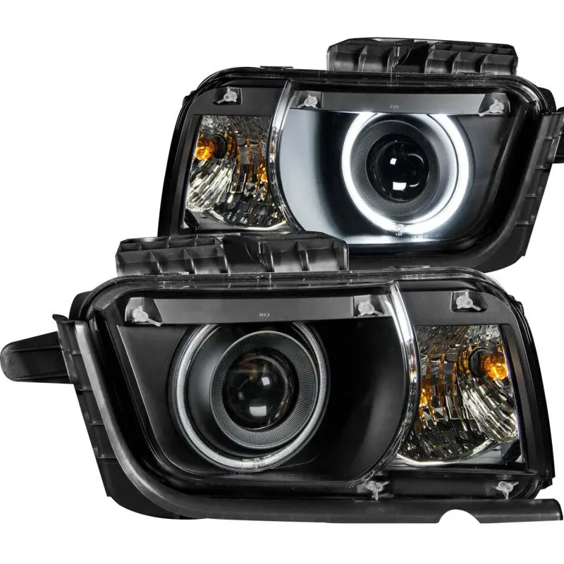 Anzo 2010-2013 Chevrolet Camaro 5Th Gen Projector Headlights W Halo Black (Ccfl) 1