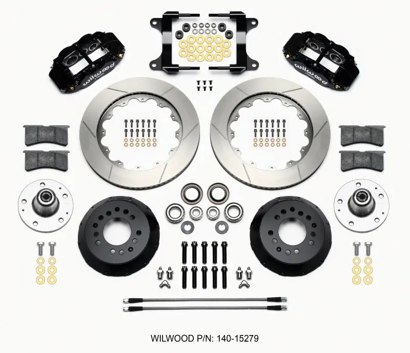 Wilwood 1982-1992 Chevrolet Camaro 3Rd Gen Narrow Superlite 6R Front Hub Kit 14.00In 1