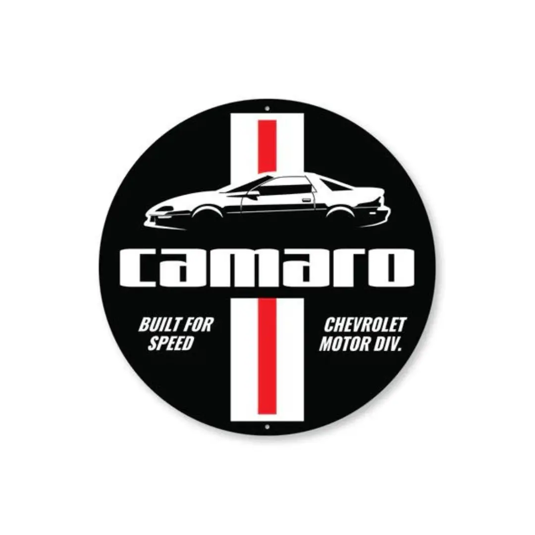 4Th Gen Camaro Built For Speed Aluminum Sign 1