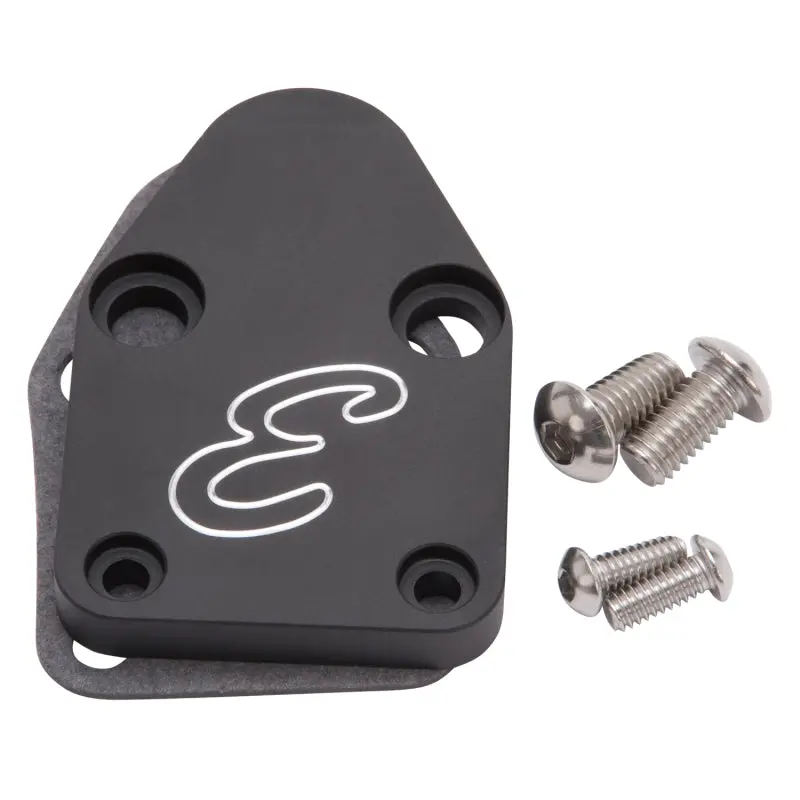 Edelbrock 1980-1986 Chevrolet Camaro 2Nd-3Rd Gen Fuel Pump Block-Off Plate Sbc Billet Aluminum 1