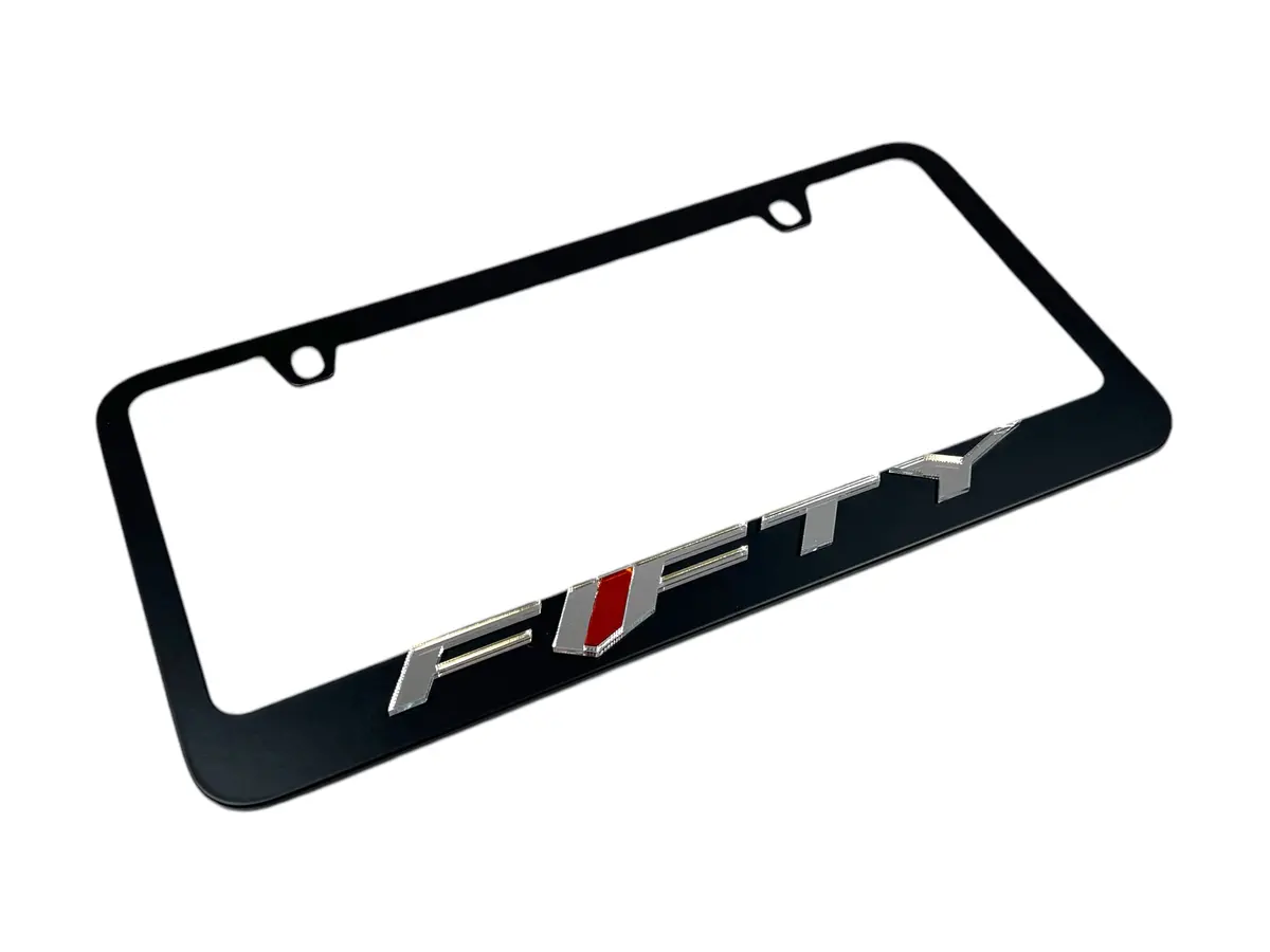 Chevrolet Camaro Fifty Black License Plate Frame 1