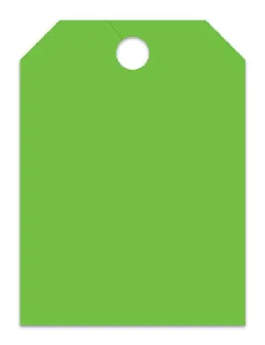 Jumbo Blank Car Dealer Mirror Hang Tags - Fluorescent Colors Large Size (8-1/2" × 11-1/2") Tags For Auto Dealership Supplies - Durable 11-Point Stock Material 1