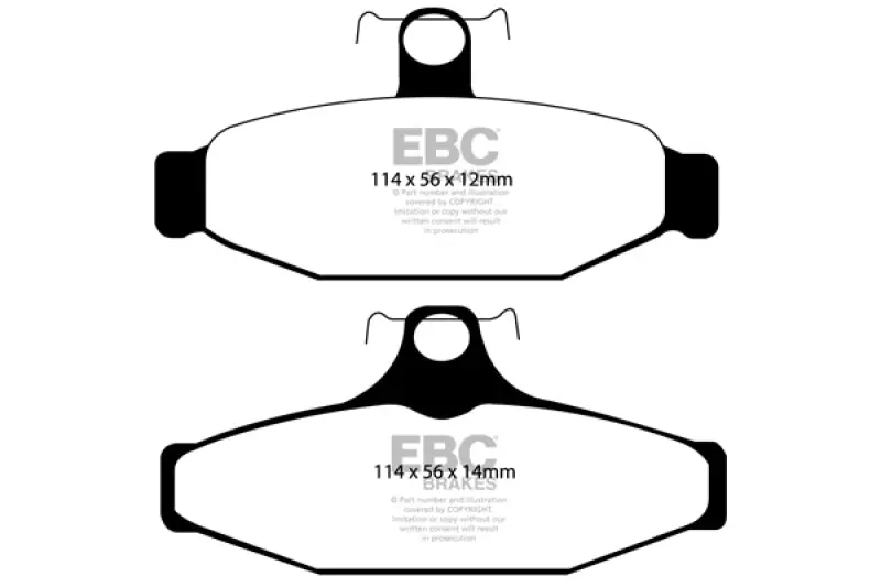 Ebc 1985-1997 Chevrolet Camaro 3Rd-4Th Gen 3Rd- Aston Martin Vantage 5.3 (Twin Supercharged)(Ap) Yellowstuff Rear Brake Pads 1