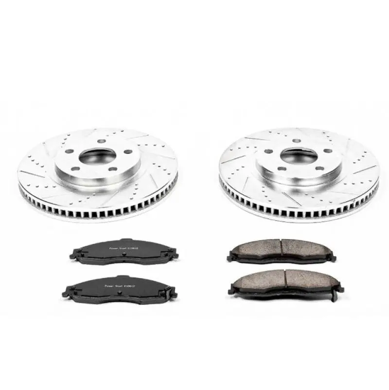 Powerstop 1998-2002 Chevrolet Camaro 4Th Gen Power Stop Front Z23 Evolution Sport Brake Kit 1