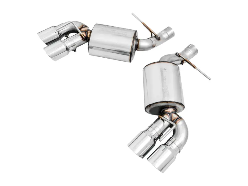 Awe Tuning 2016-2024 Chevrolet Camaro 6Th Gen Ss Axle-Back Exhaust Touring Edition (Quad Chrome Silver Tips) 1