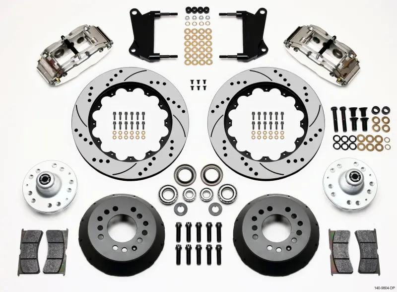 Wilwood 1967-1969 Chevrolet Camaro 1St Gen Narrow Superlite 6R Front Hub Kit 14.00In Drill Pol 1