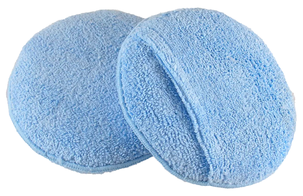 Round Microfiber Wax Applicator W/ Pocket 1