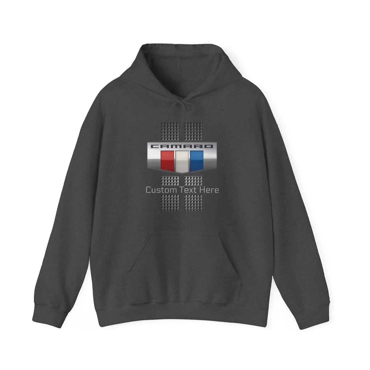 Camaro 3 Color Carbon Badge Personalized Fleece Hoodie 1