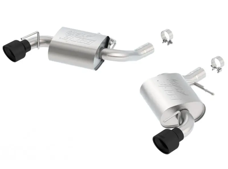 Borla 2016-2024 Chevrolet Camaro 6Th Gen Ss V8 At Mt Atak Rear Section Exhaust W O Npp Valves Ceramic Black 1