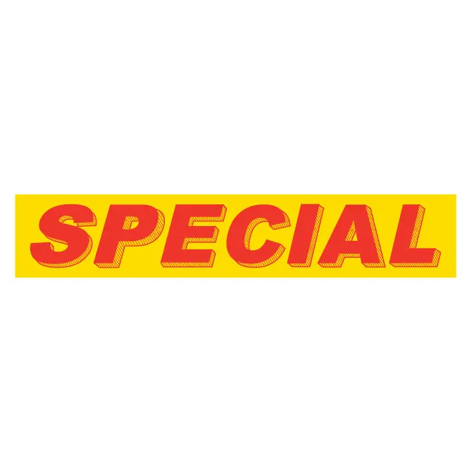 Vibrant Yellow & Red High-Visibility Slogan Stickers – Weatherproof Vinyl Decals For Car Dealership Promotions & Vehicle Advertising – 14.5" X 2.75" – Easy Application & No Residue – Automotive Sales Marketing Stickers 17