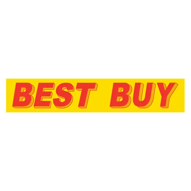 Bold Yellow and Red Slogan Decals – Durable, Weatherproof Vinyl Stickers for Auto Dealerships and Fleet Advertising – 14.5" x 2.75", Quick-Apply, Residue-Free Removal - Image 10