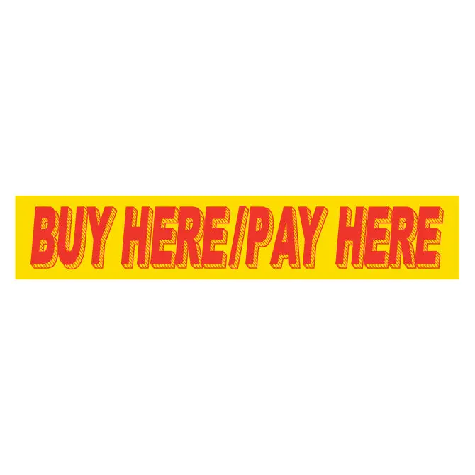 Bold Yellow and Red Slogan Decals – Durable, Weatherproof Vinyl Stickers for Auto Dealerships and Fleet Advertising – 14.5" x 2.75", Quick-Apply, Residue-Free Removal - Image 11