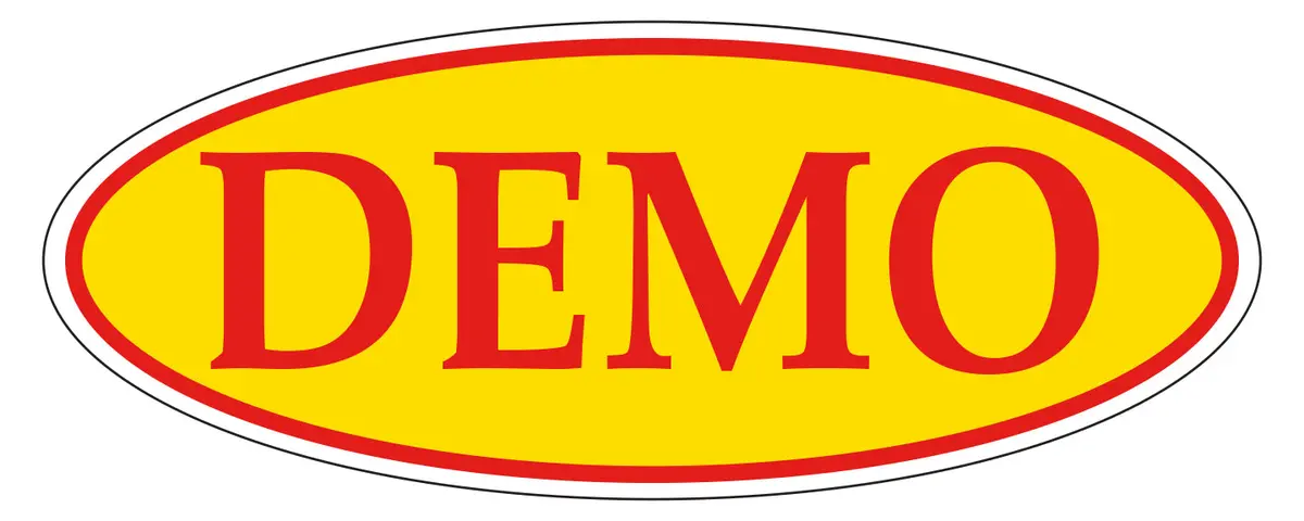 Demo Car Window Vinyl Decal Sticker – Red On Yellow Oval For Car Dealerships – Weatherproof, High-Visibility, Durable 14" X 5.5" Auto Window Sign – Multi-Pack Options For Vehicle Promotions & Sales 1