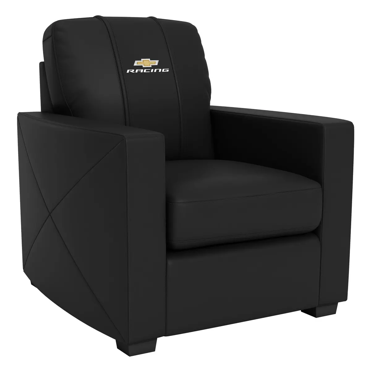 Silver Club Chair With Chevy Racing Logo 1