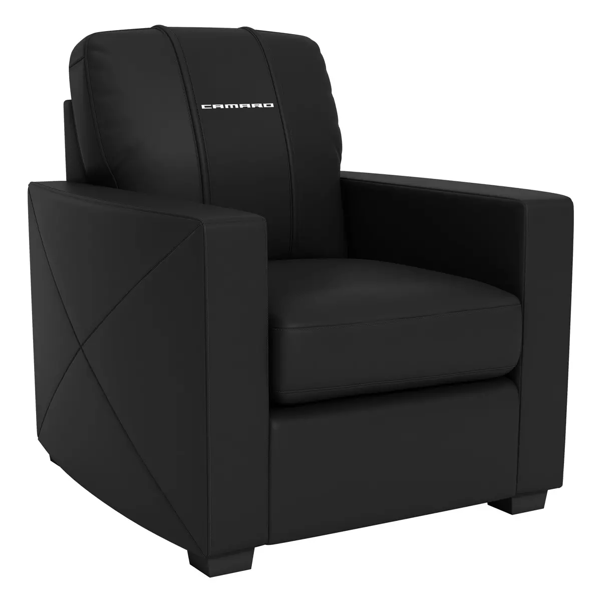Silver Club Chair With Camaro Logo 1