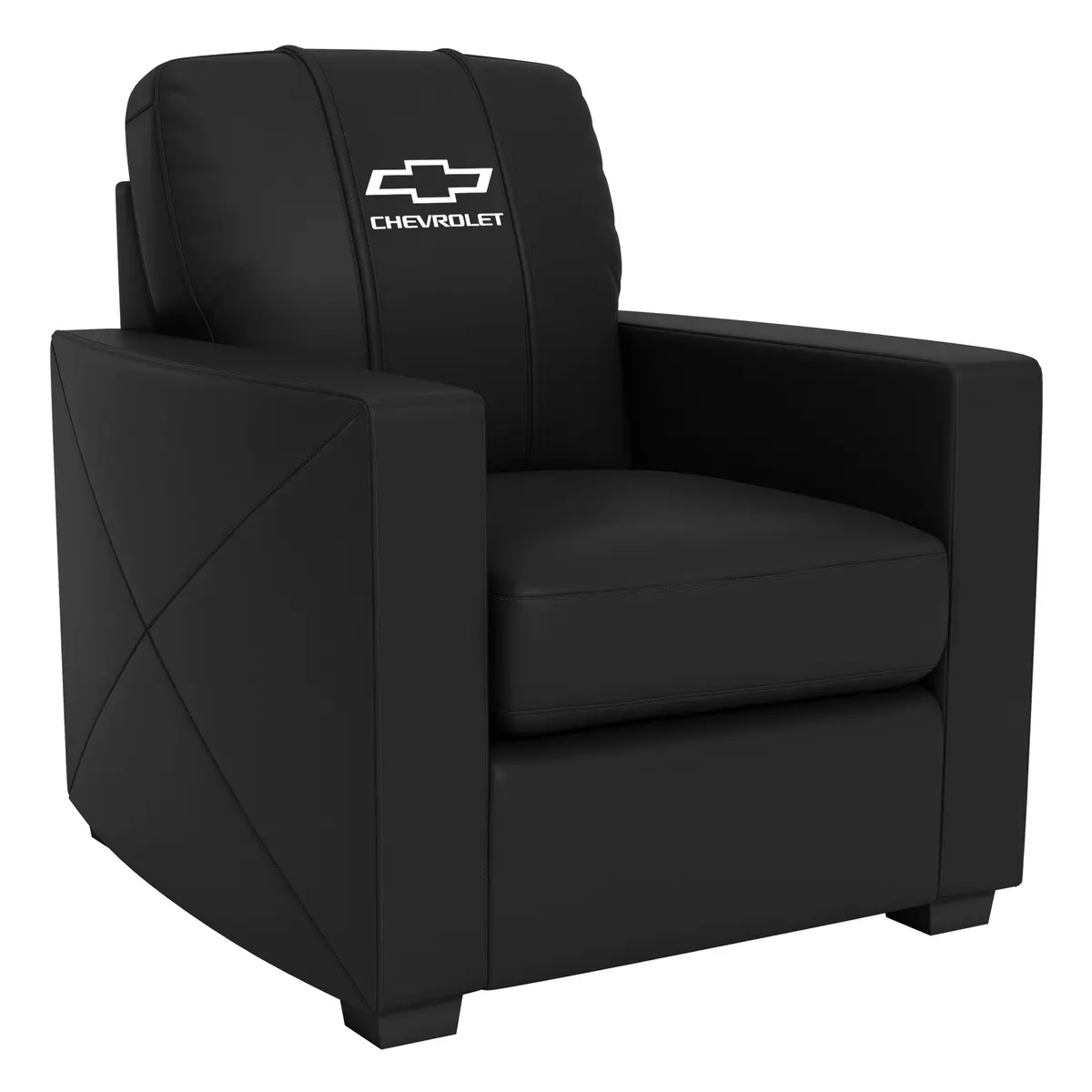 Silver Club Chair With Chevrolet Alternate Logo 1