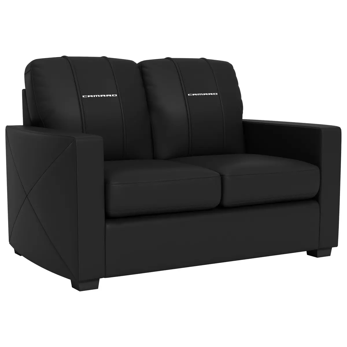Silver Loveseat With Camaro Logo 1