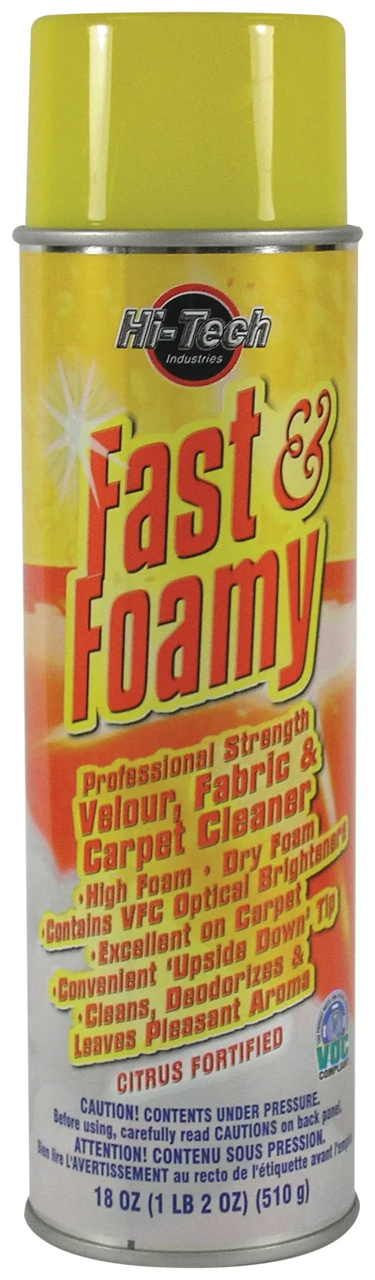Fast & Foamy Carpet Cleaner - Professional Auto Upholstery & Interior Detailing Spray, Spearmint Scent - 18Oz Aerosol 1