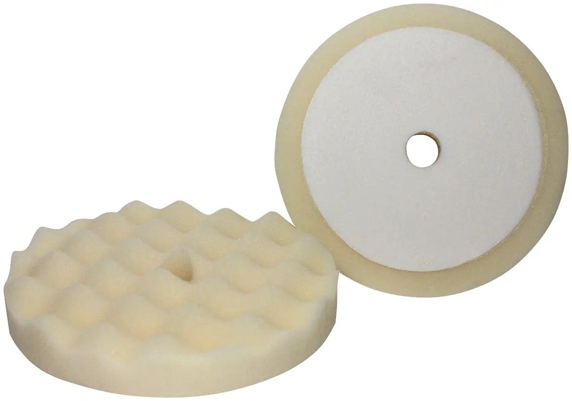 8" Velcro Waffle Foam Buffing Pads – Heavy Cut Polishing Pads For Car Paint Correction, Scratch & Swirl Removal – Heat-Reducing Design For Safe Paint Finishing – Compatible With Compounds And Polishes 1