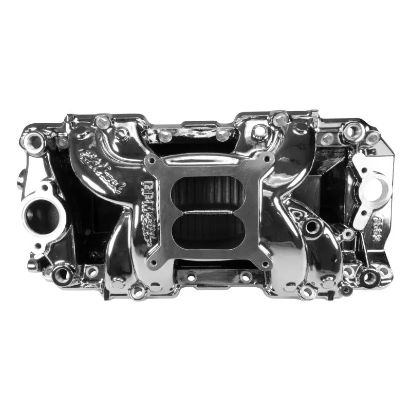 Edelbrock 1967-1972 Chevrolet Camaro 1St-2Nd Gen Big Block Rpm Air-Gap 2-R Intake Manifold Chrome Plasma Finish 1