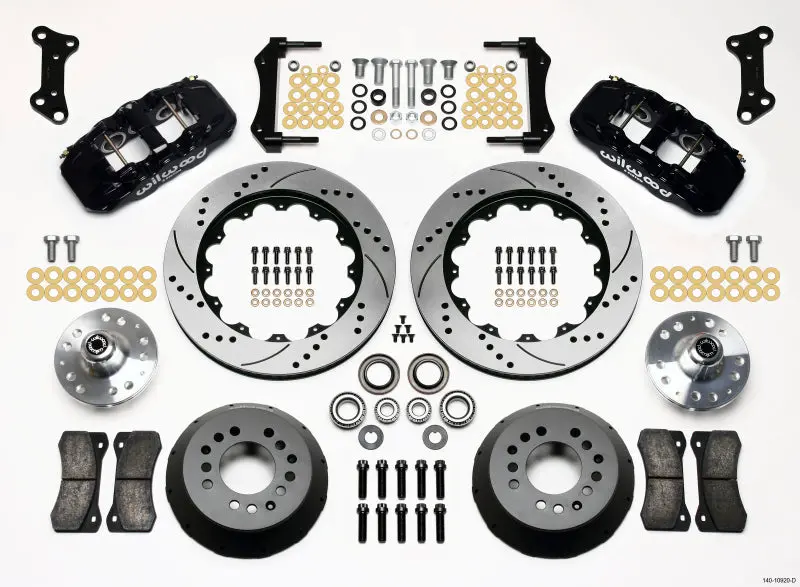 Wilwood 1967-1969 Chevrolet Camaro 1St Gen Aero6 Front Hub Kit 14.00 Drilled 1