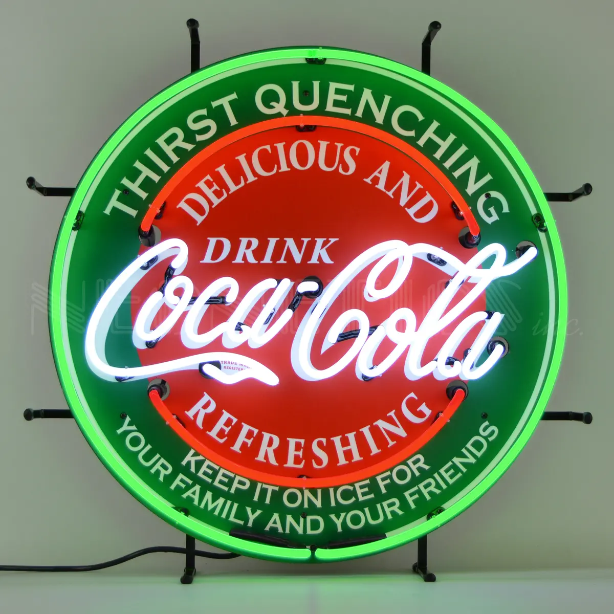 Drink Coca-Cola Evergreen Neon Sign 1