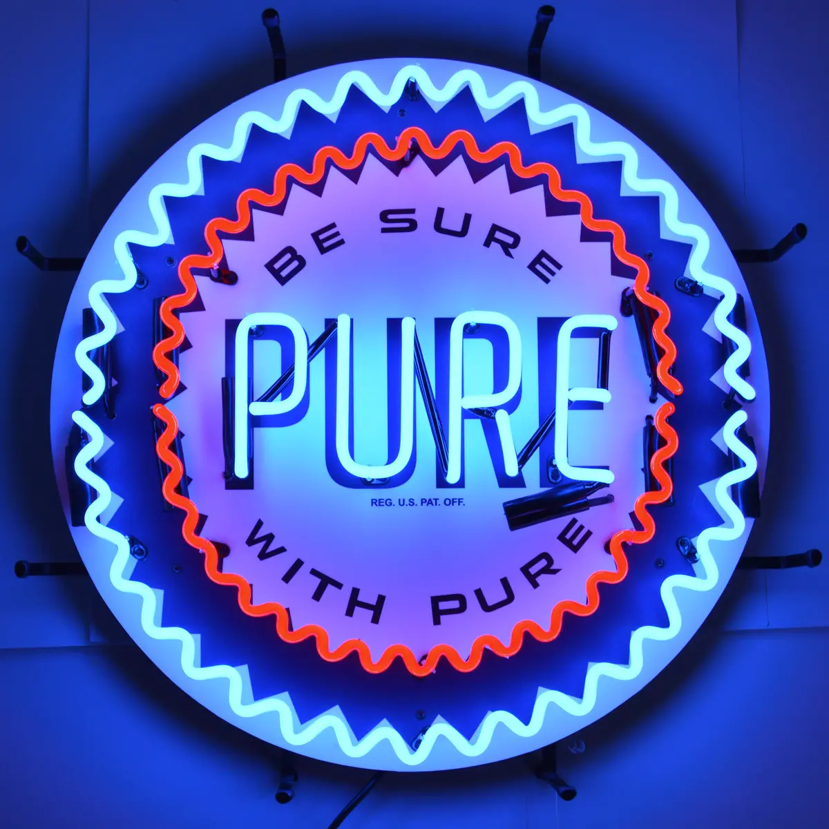 Be Sure With Pure Gasoline Neon Sign 1