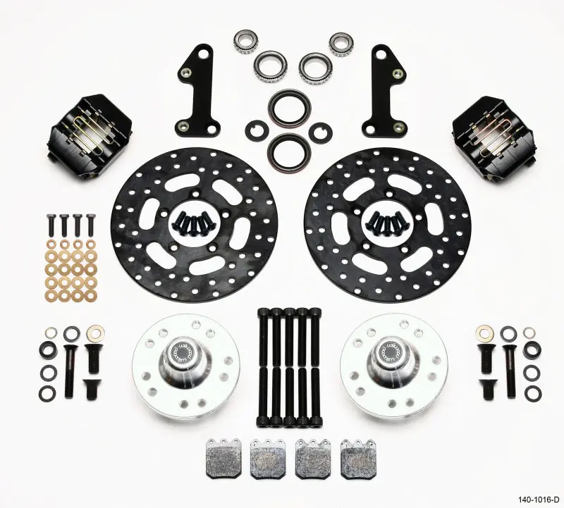 Wilwood 1967-1969 Chevrolet Camaro 1St Gen Dynalite Single Front Drag Kit Drilled Rotor 1