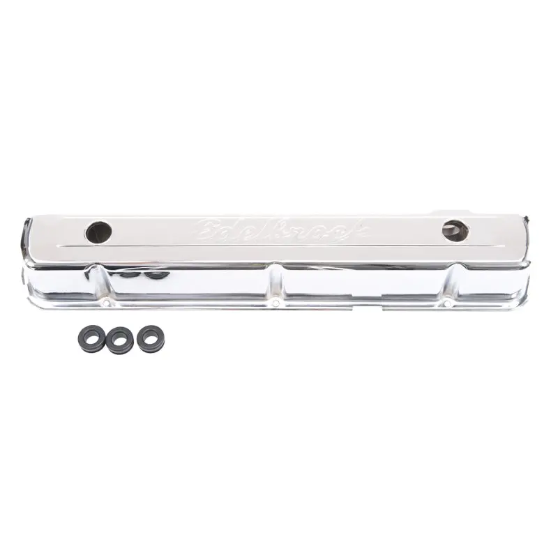 Edelbrock 1967-1979 Chevrolet Camaro 1St-2Nd Gen Valve Cover Signature Series 194-292 Ci Inline 6 Chrome 1