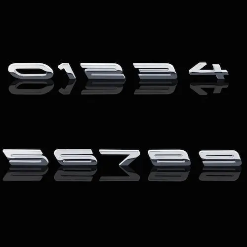 2010-2014 Camaro Custom Hp Numbers Billet Chrome Badges 1