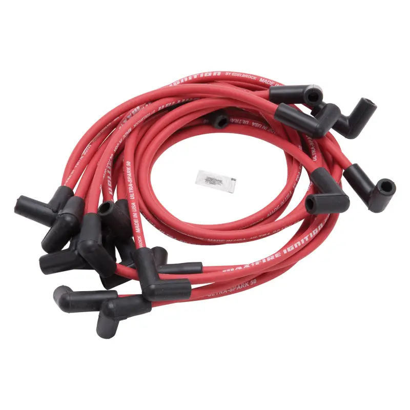 Edelbrock 1974-1976 Chevrolet Camaro 2Nd Gen Spark Plug Wire Set Sbc V8 50 Ohm Resistance Red Wire (Set Of 9) 1