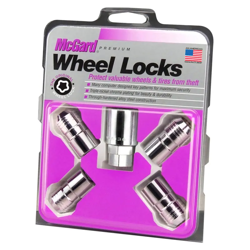 Mcgard 2010-2023 Chevrolet Camaro 5Th-6Th Gen Wheel Lock Nut Set 4Pk. (Cone Seat) M14x1.5 21Mm & 22Mm Dual Hex 1.639In. L Chrome 1