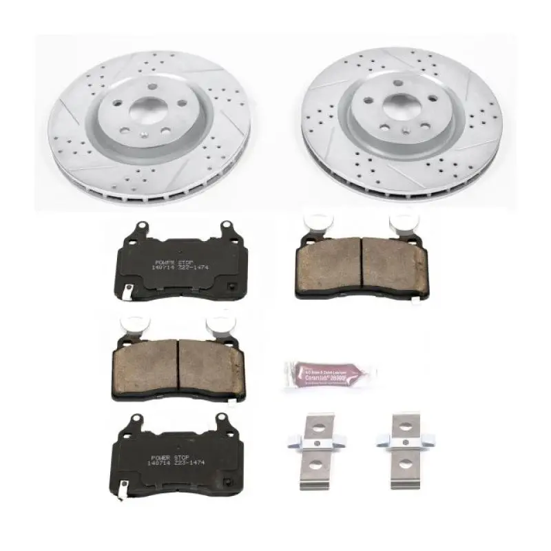 Power Stop 2010-2015 Chevrolet Camaro Front Z23 Evolution Sport Brake Kit 1