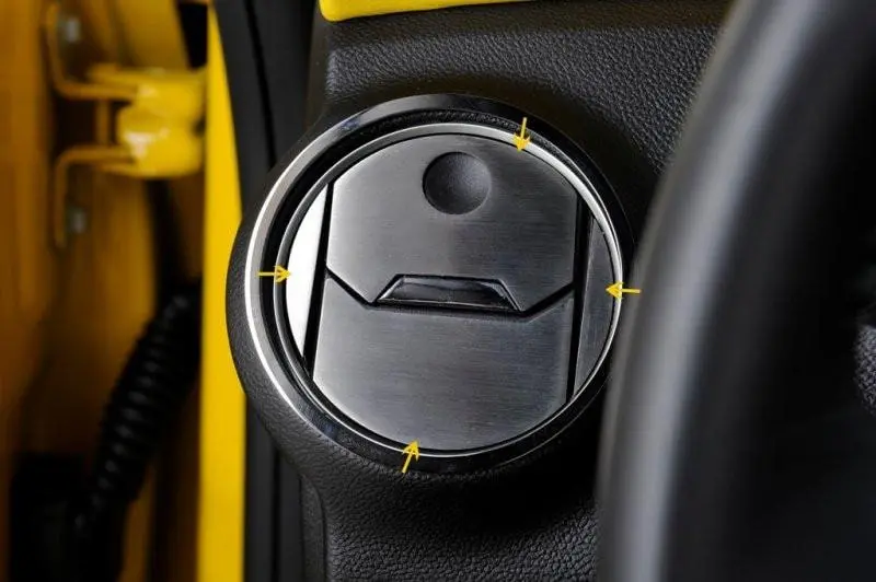 5Th Gen Camaro A/C Vent Duct Covers Round Outer 8Pc Kit For 2 Vents 2