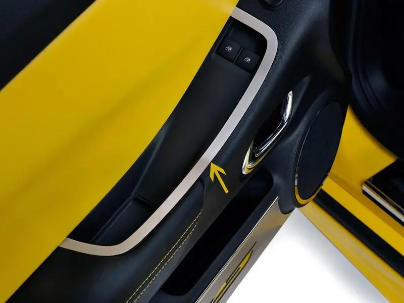 5Th Gen Camaro Door Handle Pull Trim 2Pc - Brushed Stainless Steel 1