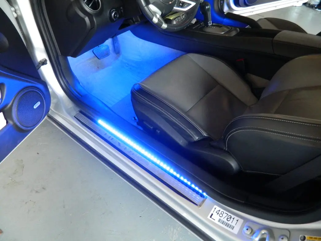 5Th Generation Camaro Led Door Sill Plate Lighting Kit 1