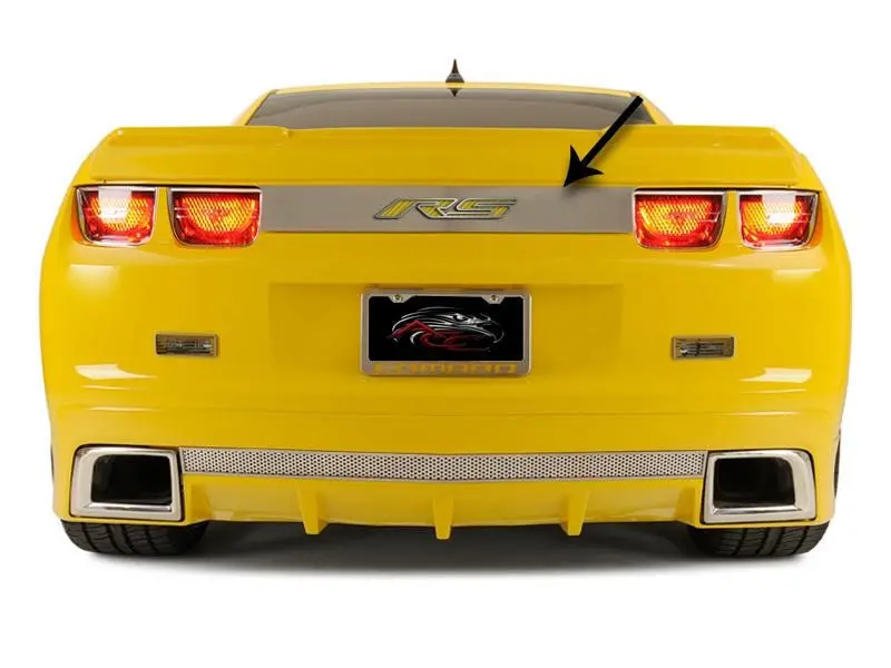 5Th Gen Camaro Trunk Lid Plate "Rs" - Stainless Steel 2010-2013 1