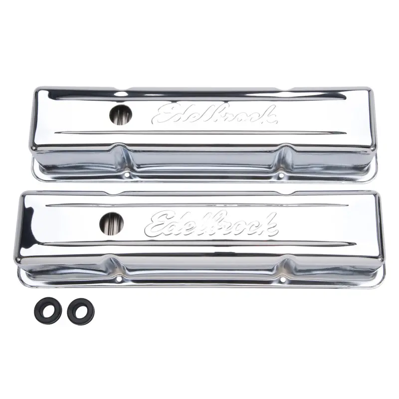 Edelbrock 1967-1986 Chevrolet Camaro 1St-3Rd Gen Valve Cover Signature Series 262-400 Ci V8 Tall Chrome 1