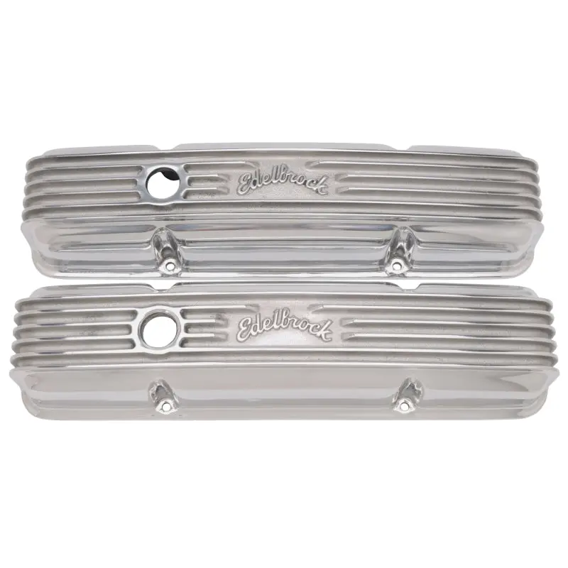 Edelbrock 1967-1986 Chevrolet Camaro 1St-3Rd Gen Valve Cover Classic Series 262-400 Ci V8 Polshed 1