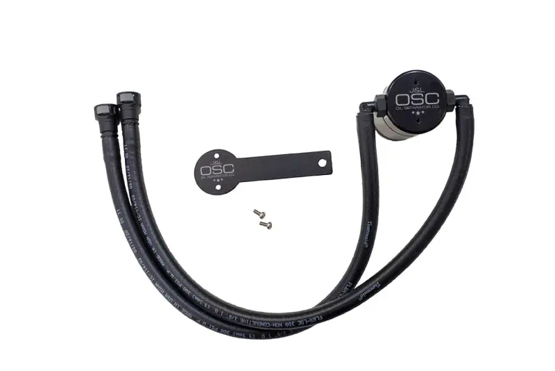 J&L 2016-2024 Chevrolet Camaro 6Th Gen Lt1 6.2L Driver Side Oil Separator 3.0 Black Anodized 1